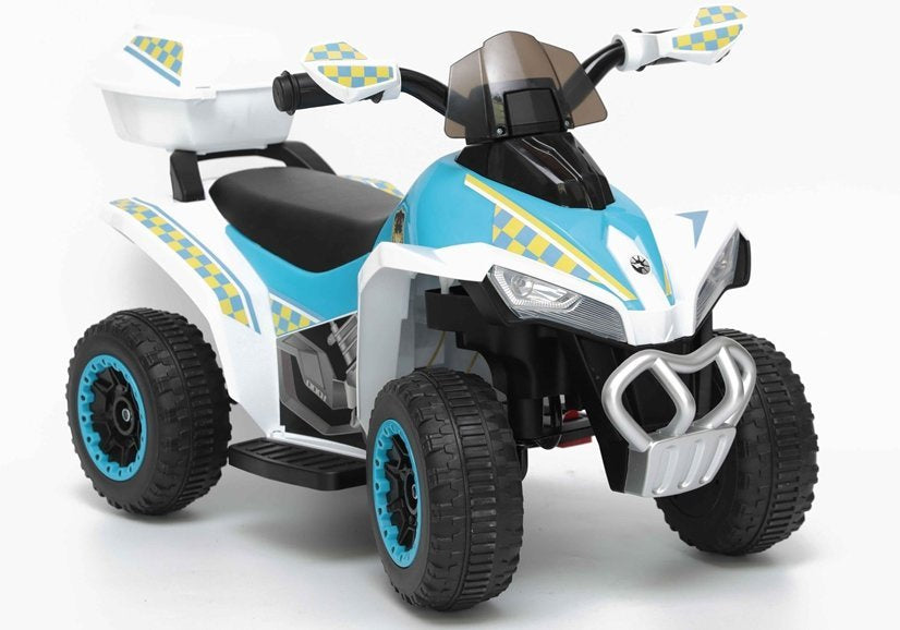 Electric Ride-On Police Quad GTS1188-A White - attēls 7