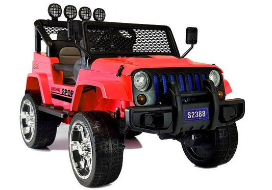 Electric Ride On S2388 Jeep Red 4x45W - attēls 1