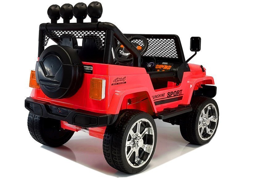 Electric Ride On S2388 Jeep Red 4x45W - attēls 6