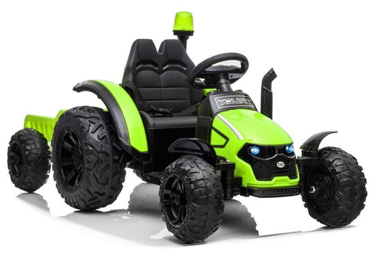 Electric Ride On Tractor HZB-200 with Trailer Green - attēls 1