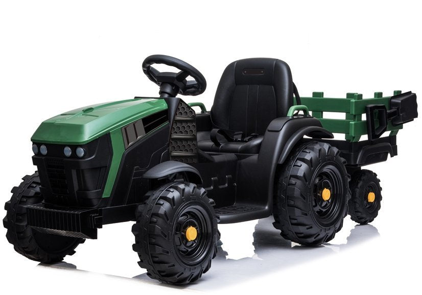 Electric Ride On Tractor with a trailer BDM0925 Military Green - pilt 2