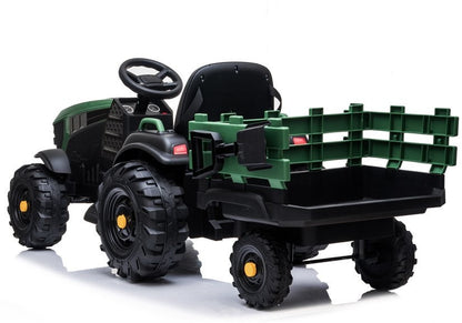 Electric Ride On Tractor with a trailer BDM0925 Military Green - pilt 3