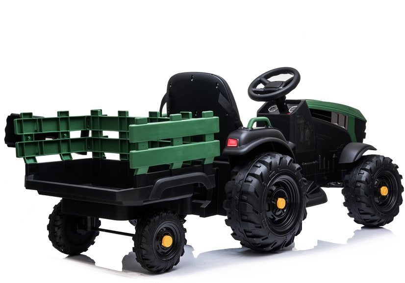 Electric Ride On Tractor with a trailer BDM0925 Military Green - pilt 4