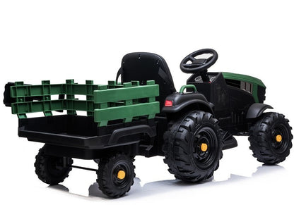 Electric Ride On Tractor with a trailer BDM0925 Military Green - pilt 4