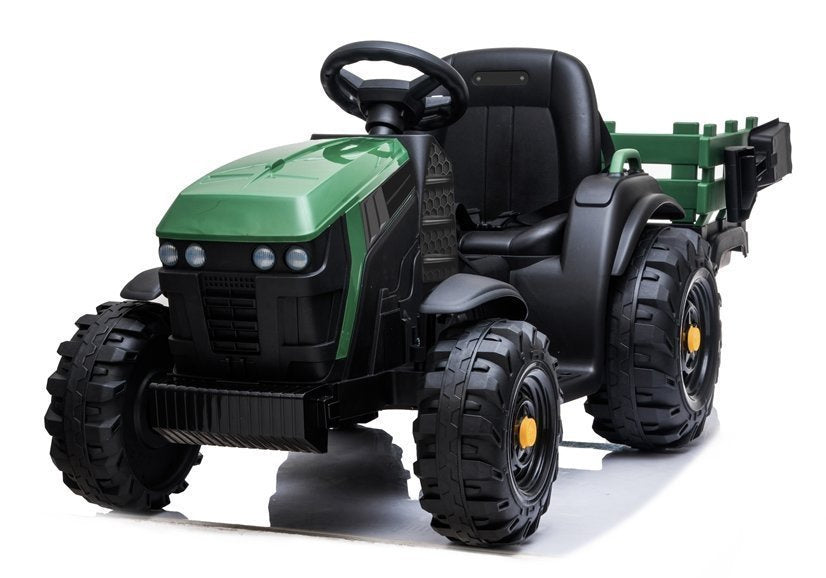 Electric Ride On Tractor with a trailer BDM0925 Military Green - pilt 6