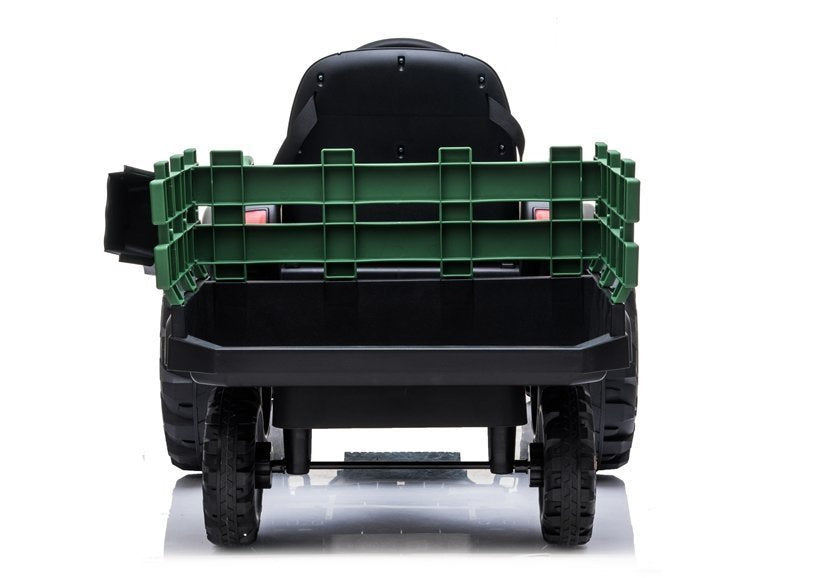 Electric Ride On Tractor with a trailer BDM0925 Military Green - pilt 7