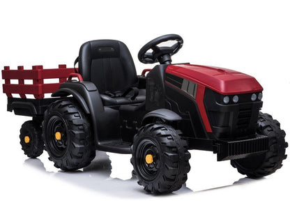 Electric Ride On Tractor with a trailer BDM0925 Red - pilt 1