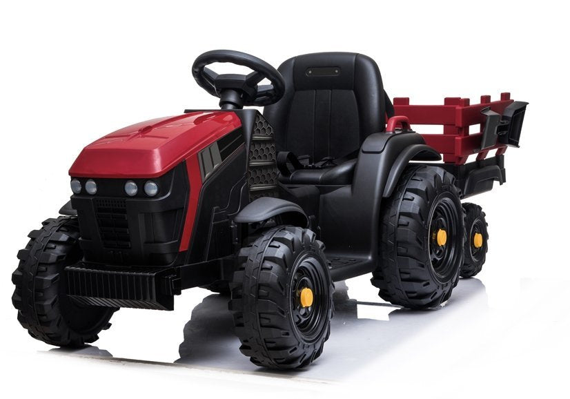 Electric Ride On Tractor with a trailer BDM0925 Red - pilt 3