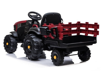 Electric Ride On Tractor with a trailer BDM0925 Red - pilt 5