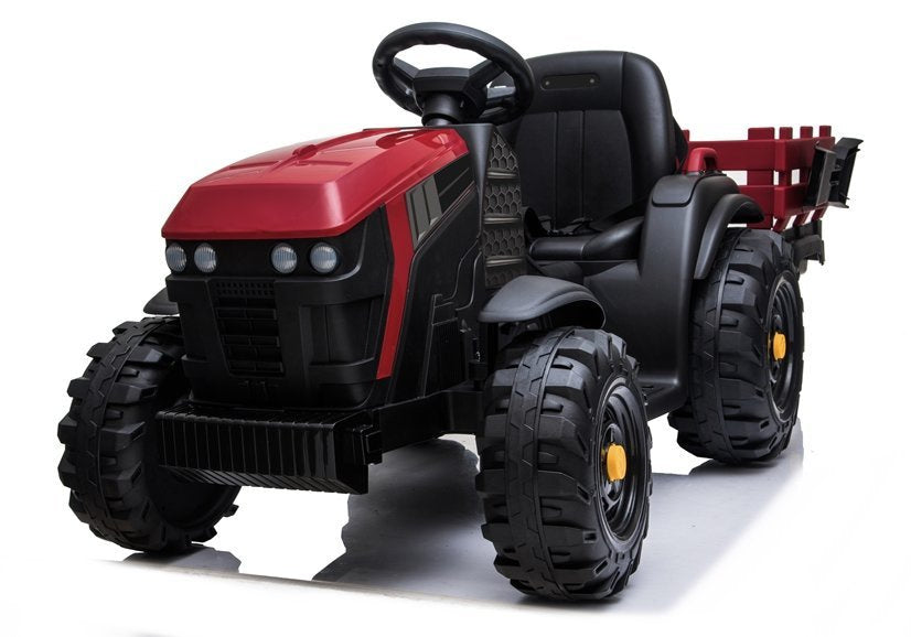 Electric Ride On Tractor with a trailer BDM0925 Red - pilt 6