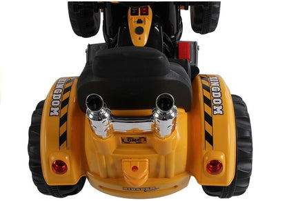 Electric Ride On Tractor with Bucket Excavator Orange - pilt 4