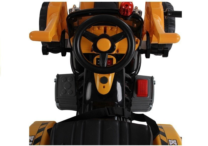 Electric Ride On Tractor with Bucket Excavator Orange - pilt 5