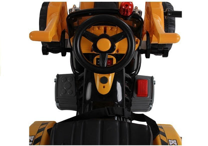 Electric Ride On Tractor with Bucket Excavator Orange - pilt 5
