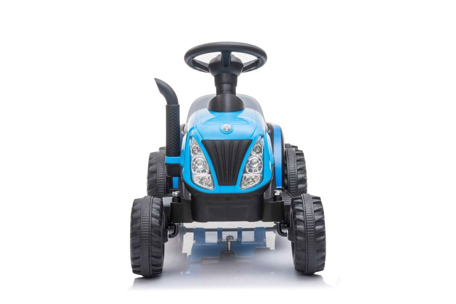 Electric Tractor with Trailer A009 Blue - image 2