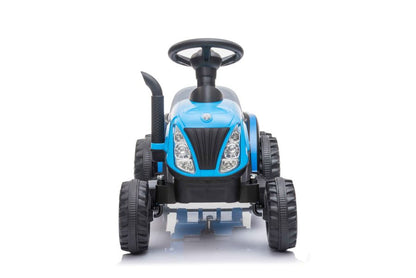 Electric Tractor with Trailer A009 Blue - image 2