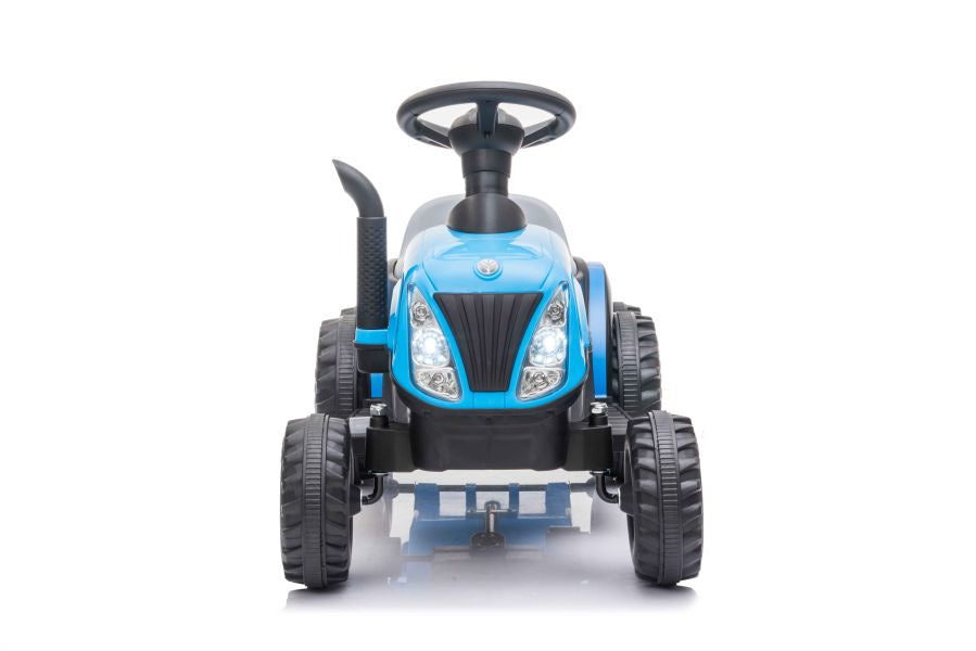 Electric Tractor with Trailer A009 Blue - image 4