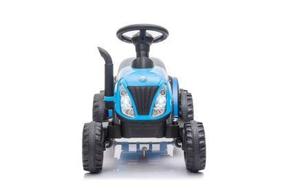Electric Tractor with Trailer A009 Blue - image 4