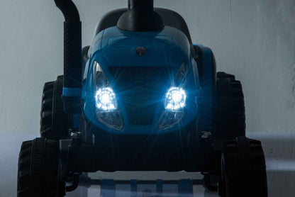 Electric Tractor with Trailer A009 Blue - image 5