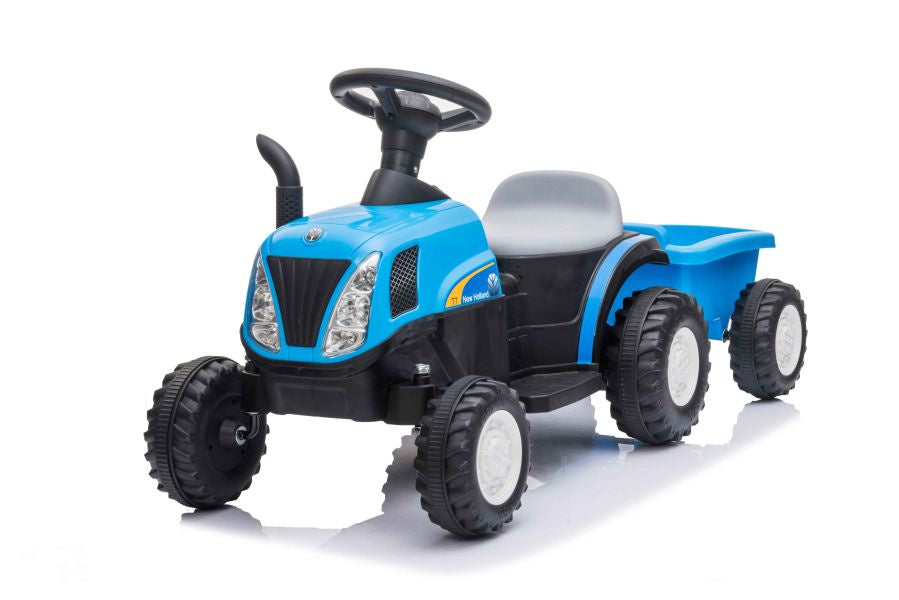 Electric Tractor with Trailer A009 Blue - image 6