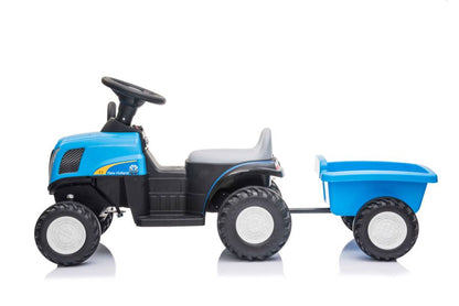 Electric Tractor with Trailer A009 Blue - image 8