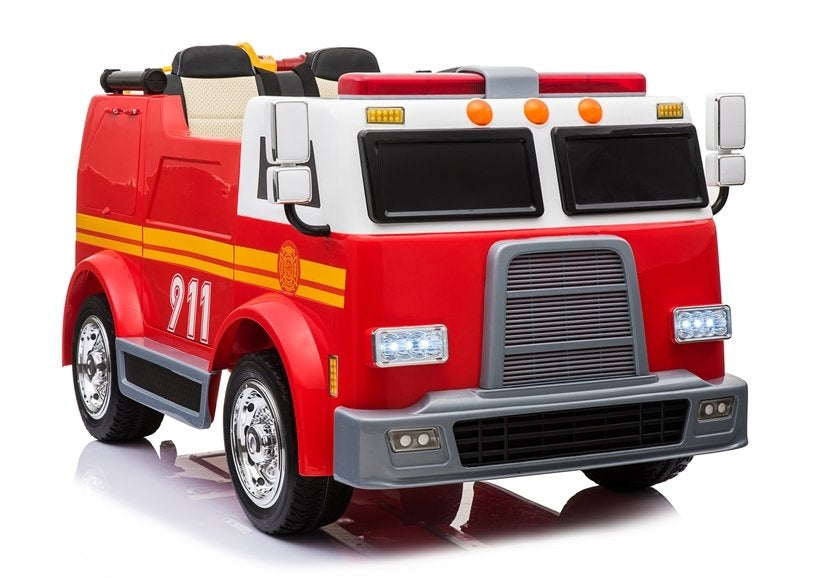 Fire Truck Red - Electric Ride On Car - attēls 1