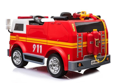 Fire Truck Red - Electric Ride On Car - attēls 5