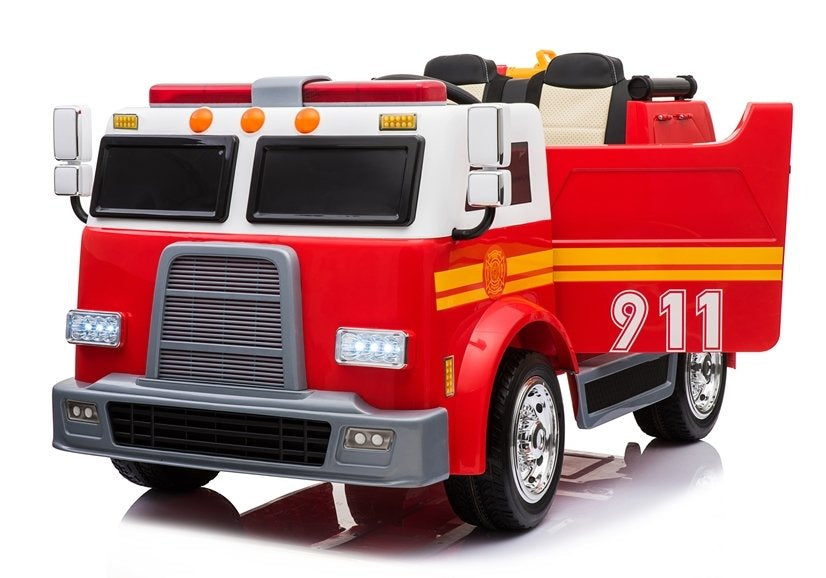 Fire Truck Red - Electric Ride On Car - attēls 8