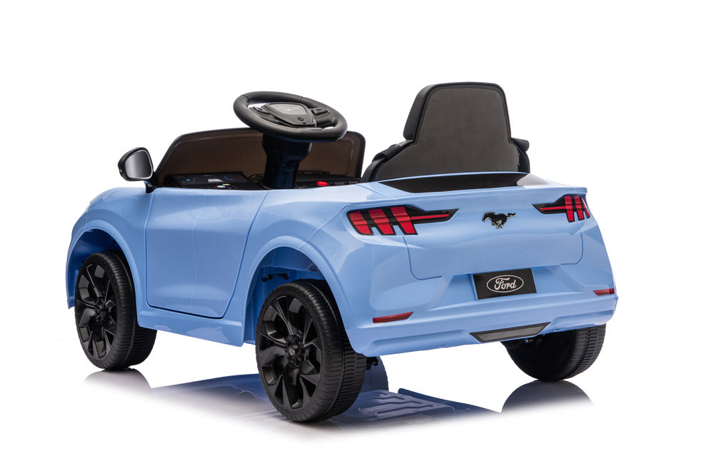 Ford Mustang Mach-E Blue 24V Battery-Powered Car - attēls 2