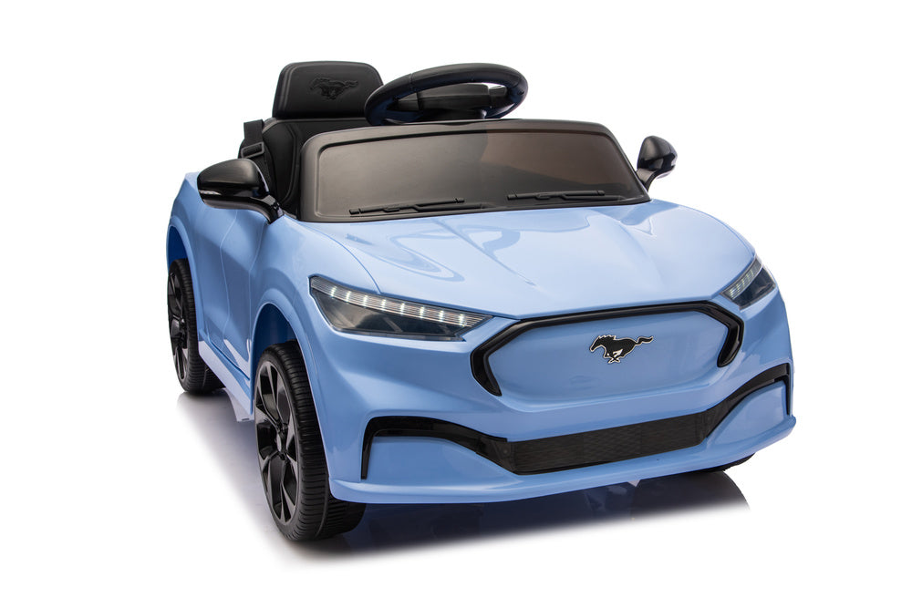 Ford Mustang Mach-E Blue 24V Battery-Powered Car - attēls 3