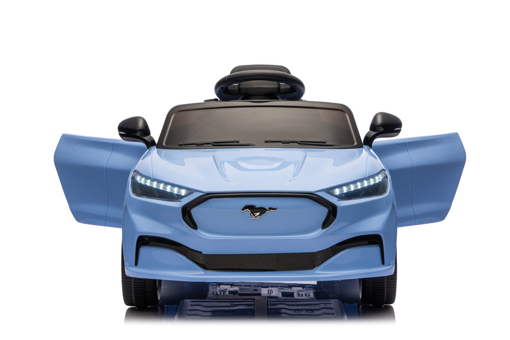 Ford Mustang Mach-E Blue 24V Battery-Powered Car - attēls 4