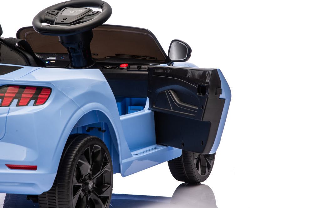 Ford Mustang Mach-E Blue 24V Battery-Powered Car - attēls 5