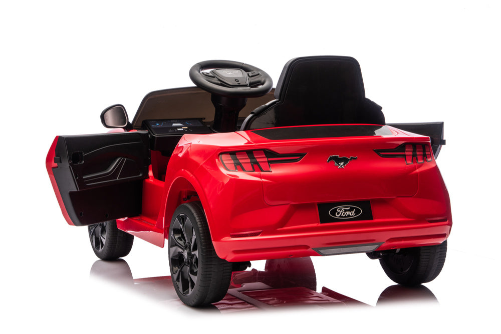 Ford Mustang Mach-E Red 24V Battery-Powered Car - attēls 2