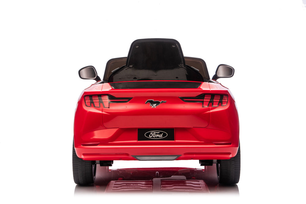 Ford Mustang Mach-E Red 24V Battery-Powered Car - attēls 3