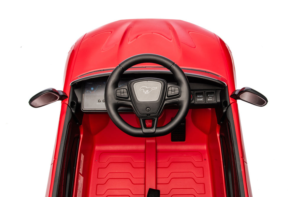 Ford Mustang Mach-E Red 24V Battery-Powered Car - attēls 5