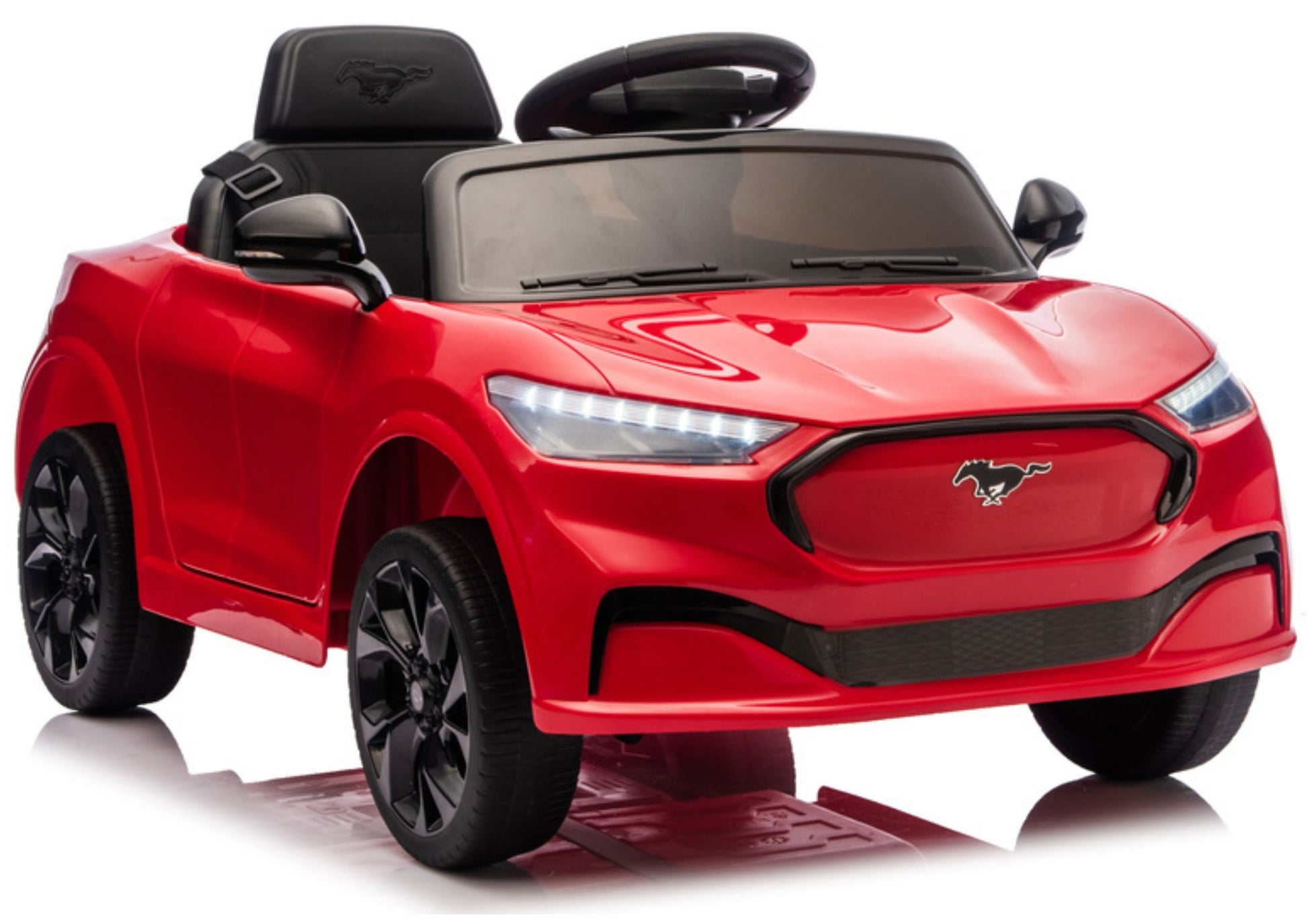 Ford Mustang Mach-E Red 24V Battery-Powered Car - attēls 8