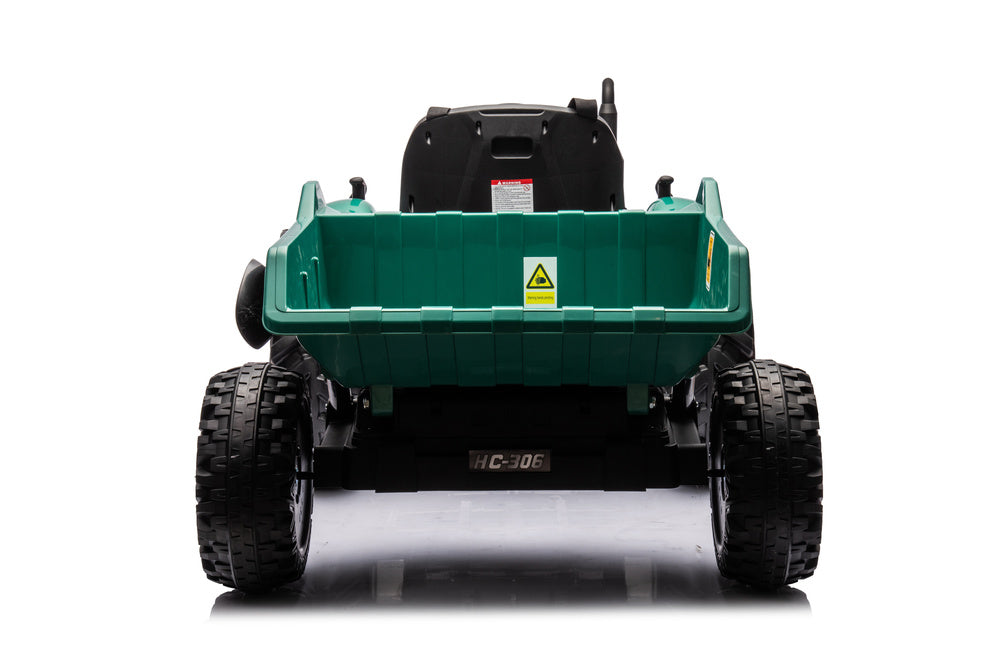 HC-306 Battery Operated Tractor With Trailer Dark Green 24V - attēls 6