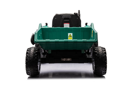 HC-306 Battery Operated Tractor With Trailer Dark Green 24V - attēls 6