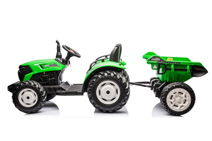 HC-306 Battery Operated Tractor With Trailer Light Green 24V - attēls 3