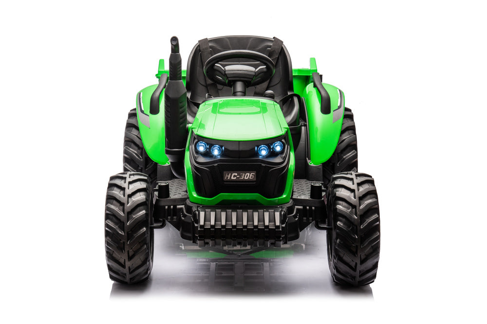 HC-306 Battery Operated Tractor With Trailer Light Green 24V - attēls 4