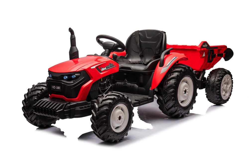 HC-306 Red Battery Tractor With 24V Trailer - image 3