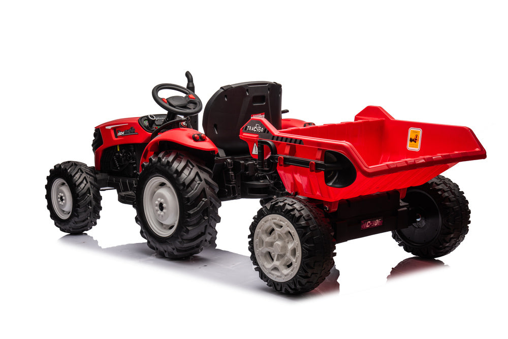 HC-306 Red Battery Tractor With 24V Trailer - image 5