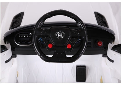 HL1638 Electric Ride On Car - White - attēls 7