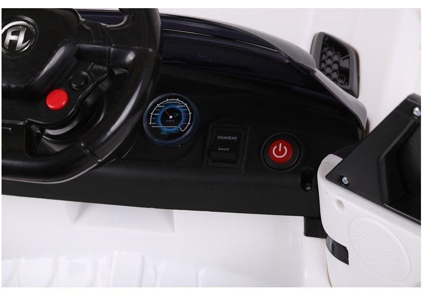 HL1638 Electric Ride On Car - White - attēls 8