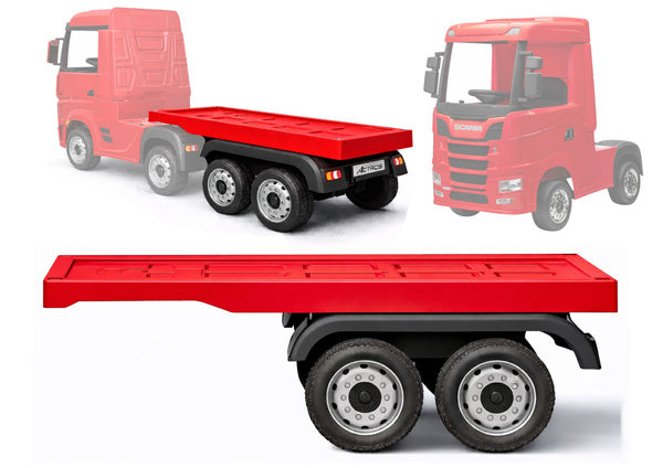 HL358 Mercedes Scania Actros red vehicle semi-trailer - attēls 7