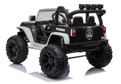 JC666 Police Black - Electric Ride On Car - attēls 4