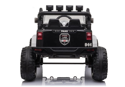 JC666 Police Black - Electric Ride On Car - attēls 5