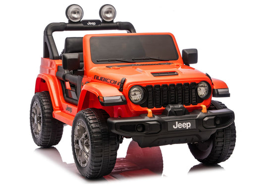 Jeep Rubicon 4x4 Battery-Powered Vehicle DK-JWR556 4x200W 24V Orange - attēls 1