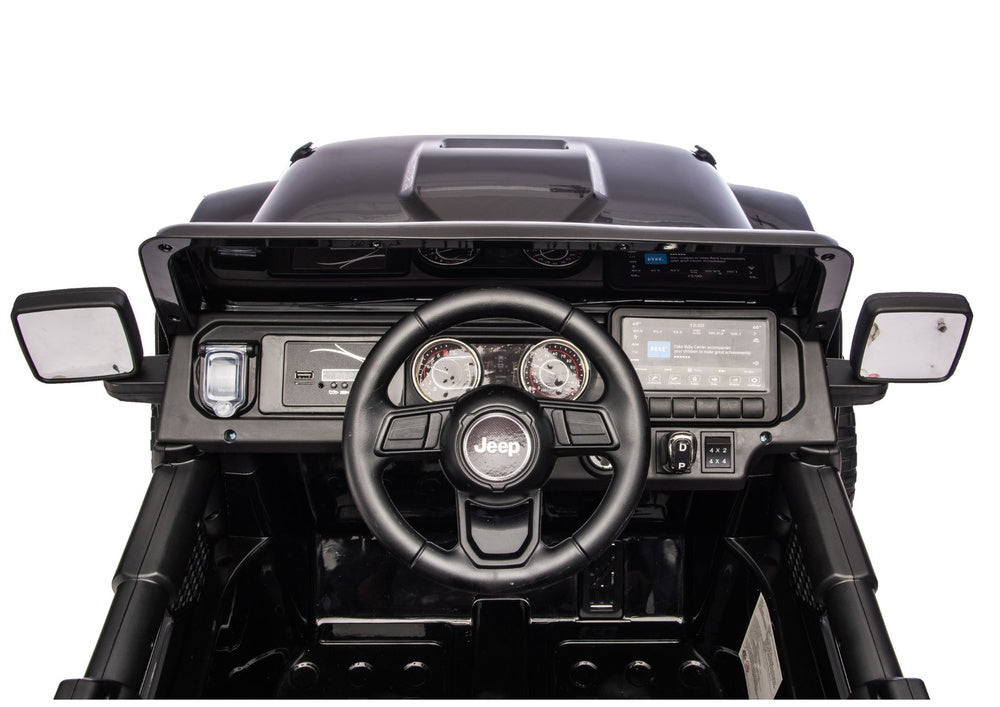 Jeep Rubicon 4x4 DK-JWR556 4x200W 24V Black Battery-Operated Vehicle - image 8
