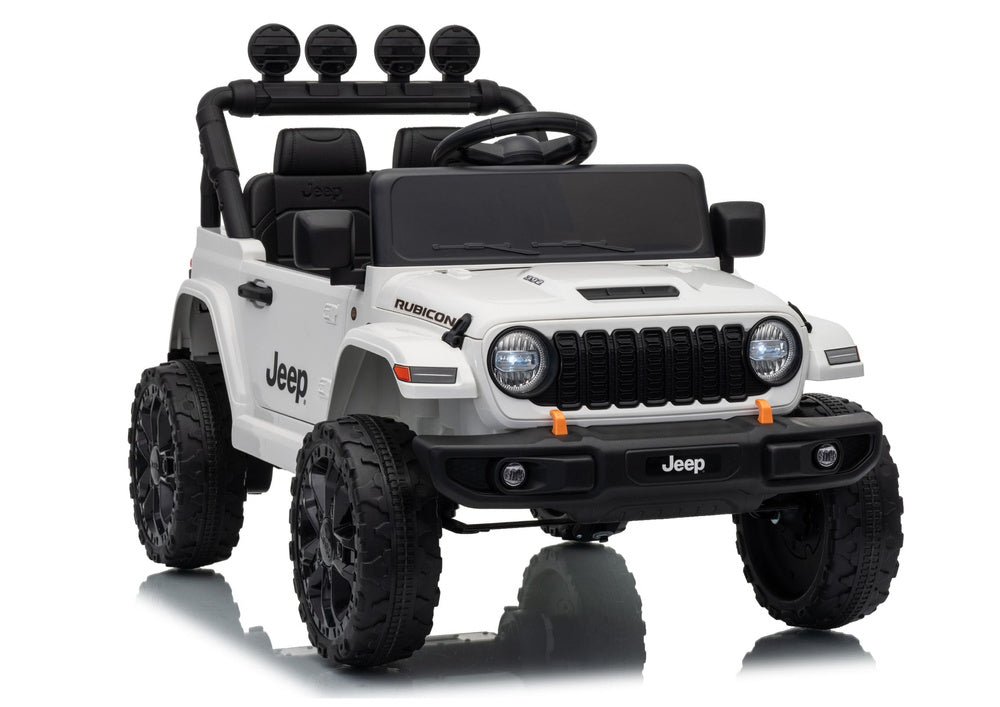 Jeep Rubicon DK-JWR558 24V White Battery-Powered Vehicle - image 1