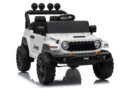 Jeep Rubicon DK-JWR558 24V White Battery-Powered Vehicle - image 1